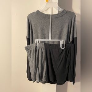 long sleeve top & short set
